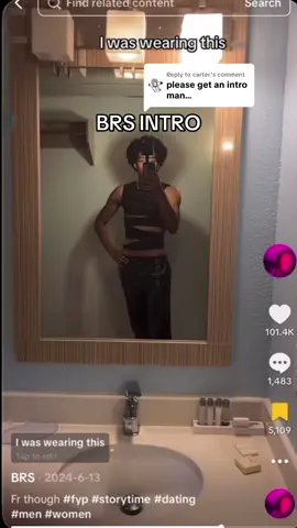 A post by @blackryanseacrest on TikTok caption: Replying to @carter. Ask and you shall receive #fyp #StoryTime #dating #men #women 