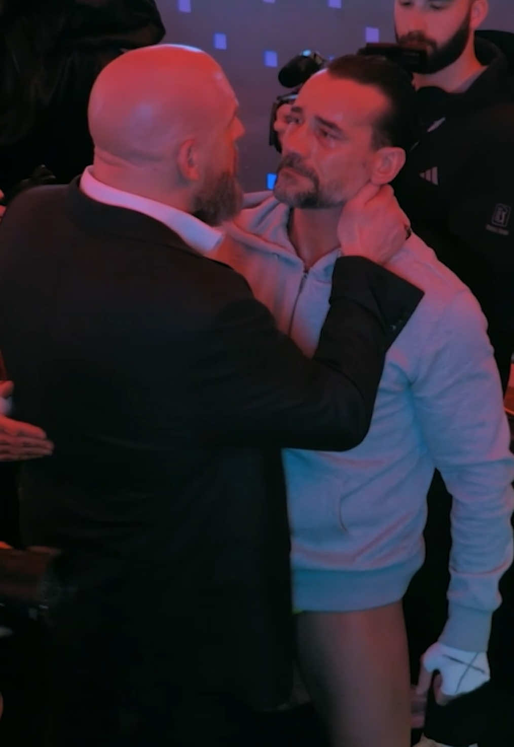 A post by @wwe on TikTok caption: this healed an entire generation of #WWE fans... 🥹🙏 #WWEUnreal is streaming NOW on @Netflix #TripleH #CMPunk