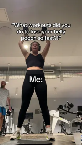 A post by @maggiefromladder on TikTok caption: these workouts WORK. Try free on me in bio all you need are dumbbells! #bellyfatworkout #bellypooch #fitnesstipsforwomen #weightlossworkout #fatlossworkout #loseinches