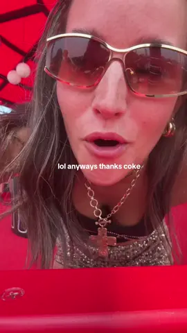 A post by @savannahraebryant on TikTok caption: @Lollapalooza USA  @Coca-Cola LMAO ILY #lollapalooza #lollapalooza2025 #diva #lolla #festivaloutfit #cocacola #brandactivation 