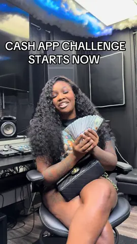 A post by @glittergirlgloss on TikTok caption: CASH APP CHALLENGE STARTS NOW !!!! SEND ME YALL VIDEOS YALL HAVE 7 DAYSSSS NEXT THURSDAY I WILL BE PICKING A WINNER & CASH APPING $1000 LETS GOOOOO #GlossUp #Sukihana #CashappChallenge 