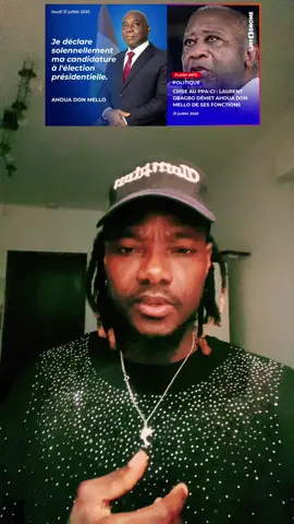 A post by @monsieurdago1 on TikTok caption: Ahoua don Mello démit de ses fonctions pour avoir osé 