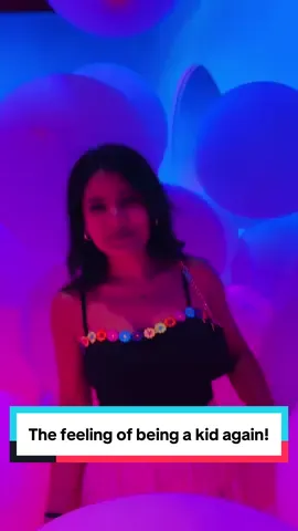 A post by @heyreemaa on TikTok caption: The feeling of being a kid again!🥰😇 #americandreammall #bubbleplanetexperience #bubbleplanet #beingkidagain #reemanimasti 