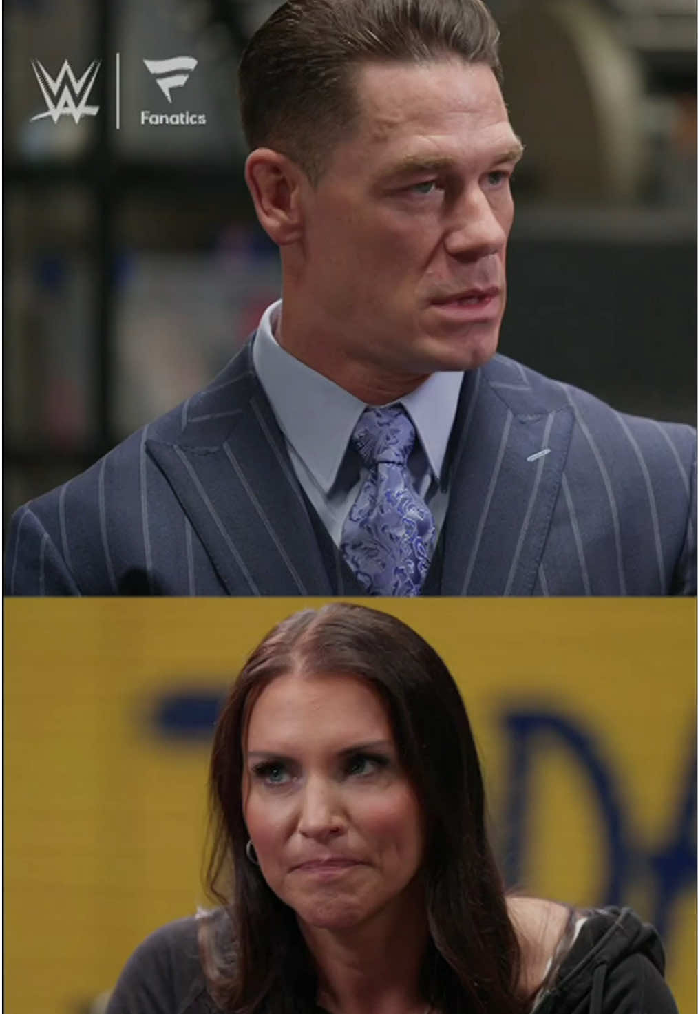 A post by @wwe on TikTok caption: @John Cena is ready for the next chapter... 🙏🐐 Stream the latest episode of #WhatsYourStory, streaming now on YouTube, Apple Podcasts and Spotify! #WWE #JohnCena #StephanieMcMahon