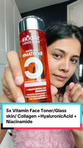 A post by @heyreemaa on TikTok caption: 5x Vitamin Face Toner/Glass skin/ Collagen +HyaluronicAcid + Niacinamide. @Sadoer #sadoer #sadoerfacetoner #facetoner #sadoervitaminc #sadoer 