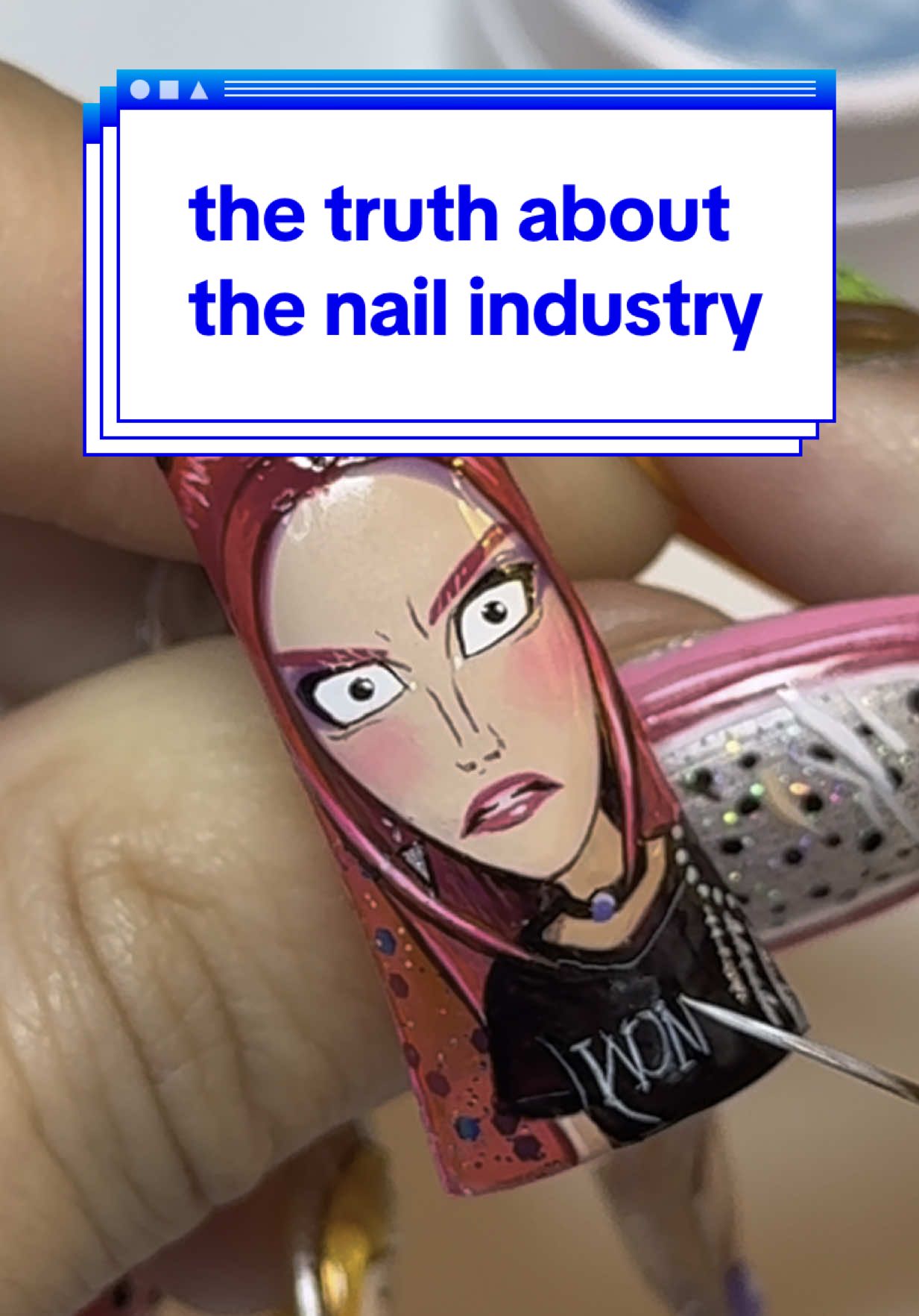 A post by @ballpit_nails on TikTok caption: why can’t we just post pics of our nails anymore 😭 Every set gotta be a whole video production with hooks and CTAs and clickbait. I miss just being an artist #nailart #nailartist #nailtech #fyp 