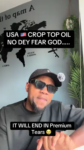 A post by @mazitt305 on TikTok caption: USA 🇺🇸 CROP TOP OIL  NO DEY FEAR GOD…..#Viral #trending #highlights #nigeriantiktok🇳🇬 #viralpost 