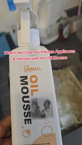 A post by @dr_lawrence_amoah on TikTok caption: Clean your kitchen appliances, equipment and leave them sparkling with this Oil Mousse #kitchen #kitchenhacks #kitchengadgets #cleaning #cleaningtiktok #grease #oilremoval #airfryer #tiktokmademebuythis #tiktokmademebuyit #tiktokmade 
