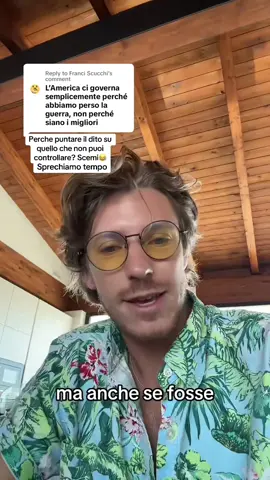 A post by @amedeoiasci on TikTok caption: Noi italiani abbiamo la tendenza di focalizzarci sulla parte del problema che non possiamo controllare tempo energie su cose che non possiamo cambiare quando tacere migliaia di altre cose che possiamo fare che ci possono portare avanti e cosa succede sia a livello politico che a livello di vita di tutti i giorni #ProblemiItaliani