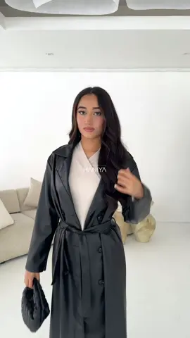 A post by @houseofhaniya on TikTok caption: How stunning are these trench coats 😍🔥 grab yours now!! #modestfashion #viral #fyp #houseofhaniya #OOTD 