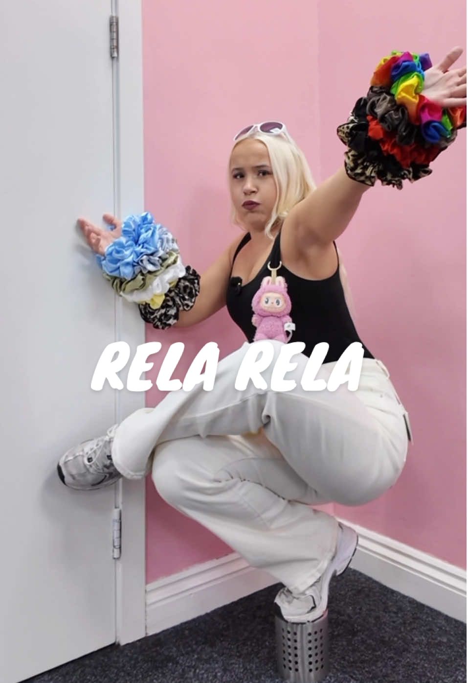 A post by @shoprelarela on TikTok caption: Challenge Accepted #relarela #TikTokMadeMeBuyIt #fypシ #fyp#fypviralシ #fypvirall #viraltiktokvideo #outfit #outfits #trends#trendyyy #trendyy #fashion#jeans #jeansoutfit #jeanschallenge #nickiminaj #nickiminajchallenge #balancechallenge #labubu #labubuthemonsters#labubumacarons #DealDrops 