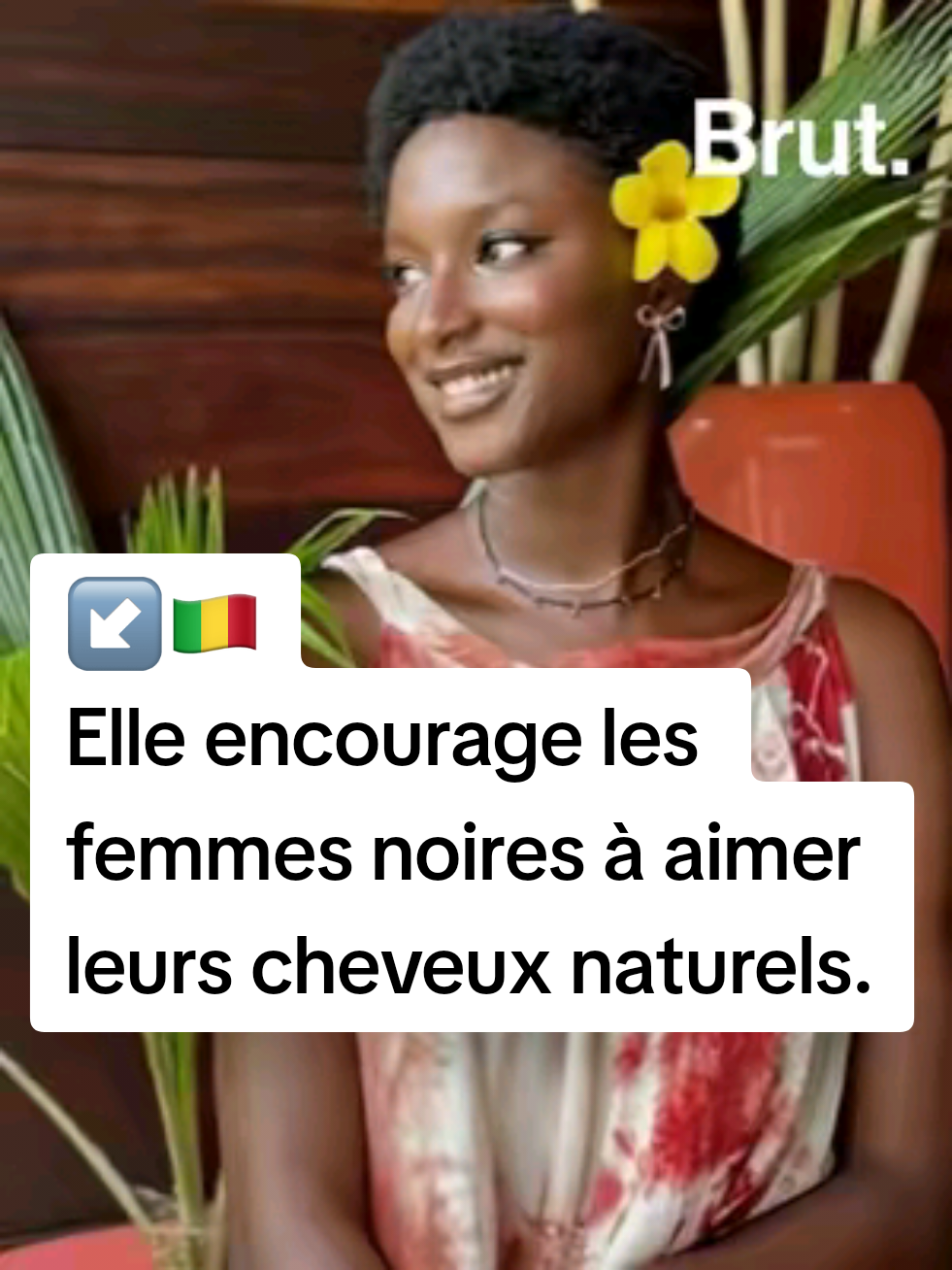 A post by @brutafrique on TikTok caption: 🇲🇱 Lorsqu’elle commence à créer du contenu dédié aux cheveux afro, @unezahraveut inciter une majorité de femmes noires à prendre soin de leur chevelure, à assumer leur identité africaine et à s’aimer elles‑mêmes. Pari réussi, quelques années plus tard. Pour Brut, elle raconte comment tout a commencé. #afrique #afro #hair #women #mali #SelfCare