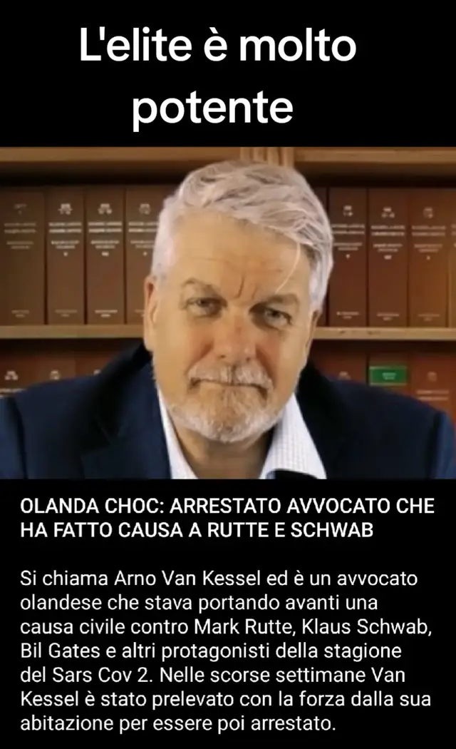 A post by @michael.francescon1986 on TikTok caption: #arnovankessel #netherlands #elite #2025 #klausschwab #markrutte #arrested 
