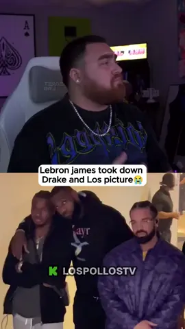 A post by @akademiks on TikTok caption: Los Pollos thinks Lebron james took down Drake and Los picture😭😭