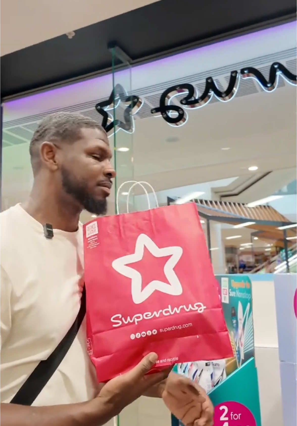 A post by @superdrug on TikTok caption: Orlstyne is our real Superdrug hero 💗💅 Serving affordable skincare realness! Should we get him a cape? 🦸‍♂️👇 @The Wilsons #superswaps#IYKYKK