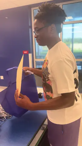A post by @peach.mcintyre on TikTok caption: PEACH McINTYRE 🍑 & HER OLDEST CHILD GREGORY McKAY 🧑🏾  HEAD TO HIS SENIOR ORIENTATION 🧑🏾‍🎓🎓🧑🏾‍🎓
