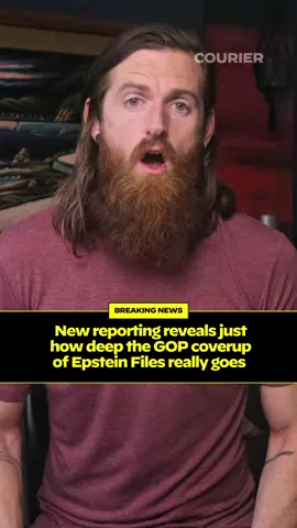 A post by @couriernewsroom on TikTok caption: Following the money is hard when Republicans in Congress and the White House throw up road blocks.