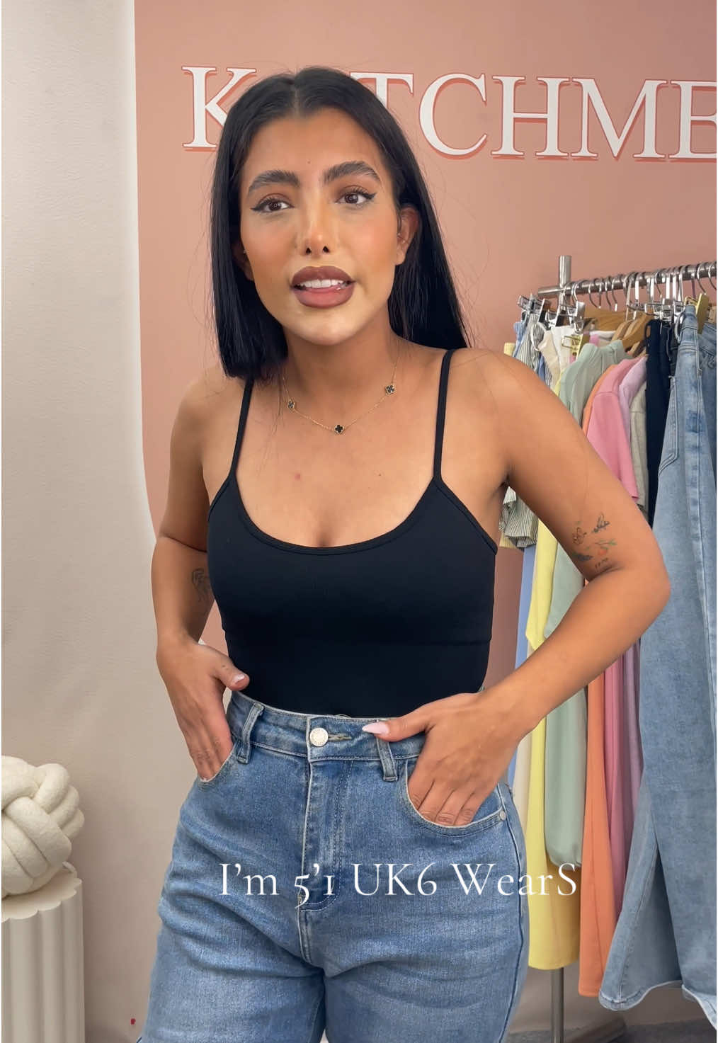 A post by @katchme.official on TikTok caption: #fyp 🇬🇧📍 #fyp #tiktokmademebuyit #foryoupage #foryoupage❤️❤️ #jeanshighwaist #foryourpagetiktok #bargain #stretchy #affordable #jeansoutfit #affordablefashion #2pcs #paydaysale #payday #affordablefashion #dealdrops #bargain #holiday#spotlight #OOTD #tiktokmademebuyit #dealdrops #dress #dresses #striped #tiktokmademebuyit #summersale 
