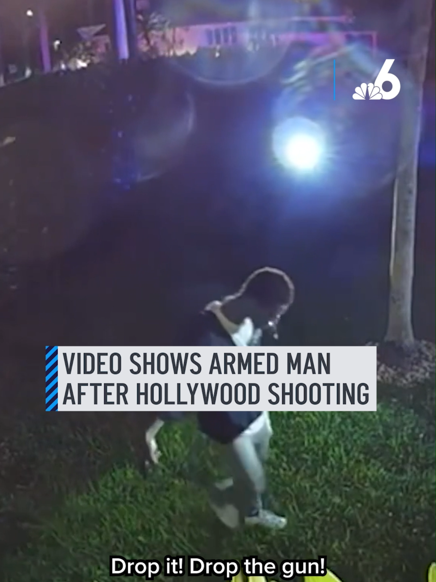A post by @nbcsouthflorida on TikTok caption: Police launched an active investigation at a home along Hollywood Boulevard after a person was found shot. Officers blocked off several streets as they searched the area for clues.  #hollywoodboulevard #policeinvestigation #shootingincident #crimeScene #hollywoodpolice #miaminews #breakingnews #activeinvestigation  #nbc6