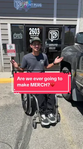 A post by @amberandneven on TikTok caption: Stay Tuned! We are finally making MERCH!♥️ #questionoftheday #paralyzed #paraplegic #wheelchair #wheelchairlife #fylpシviralシ #spinalcordinjury #spinalcordinjuryrecovery #spinalcordinjurysurvivor #fiance #engaged #motivation #howto #dirtbike #moto #racing #foryoupage #craighospital @Amber Cogbill @Neven 