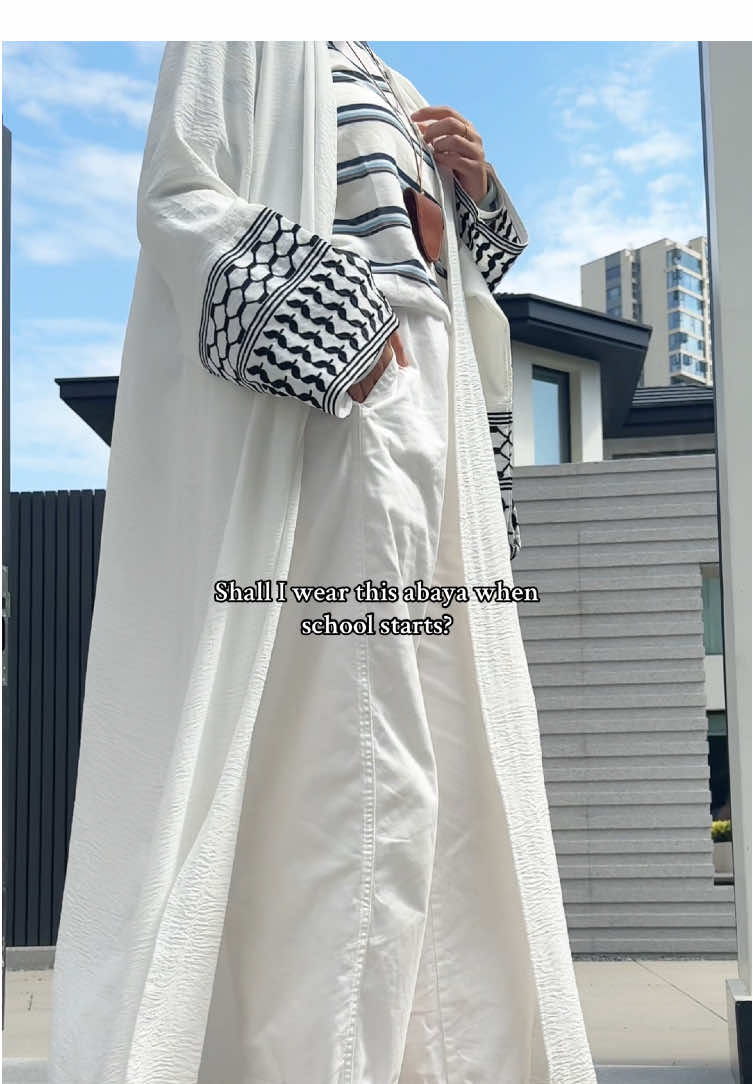 A post by @mariam_collections on TikTok caption: MOA116 MA190 click on the link on my homepage to make a purchase 🔗：search:MOA116 #abayagirls #mariamscollection #schoolglow#abaya #studentoutfits   