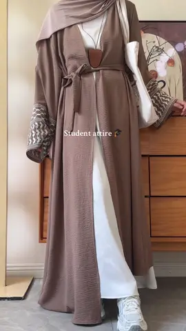 A post by @mariam_collections on TikTok caption: MOA116 MA190 click on the link on my homepage to make a purchase 🔗：search:MOA116 #abayagirls #mariamscollection #schoolglow#abaya #studentoutfits  