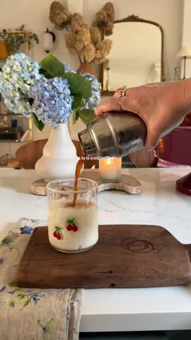 A post by @cozyinchicago on TikTok caption: Wishing you the perfect iced latte this morning #homedecor #cozyathome #fypシ #fyp #cozyhomedecor #icedcoffee #icedlatte #icedcoffeeathome 